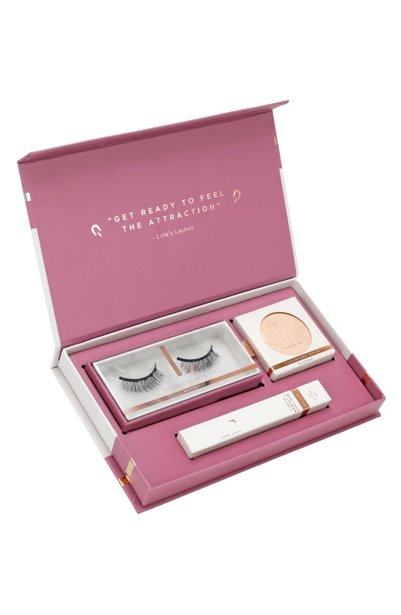 Lola's Lashes Rose Quartz Magnetic False Eyelashes Set, Alternate, color, 