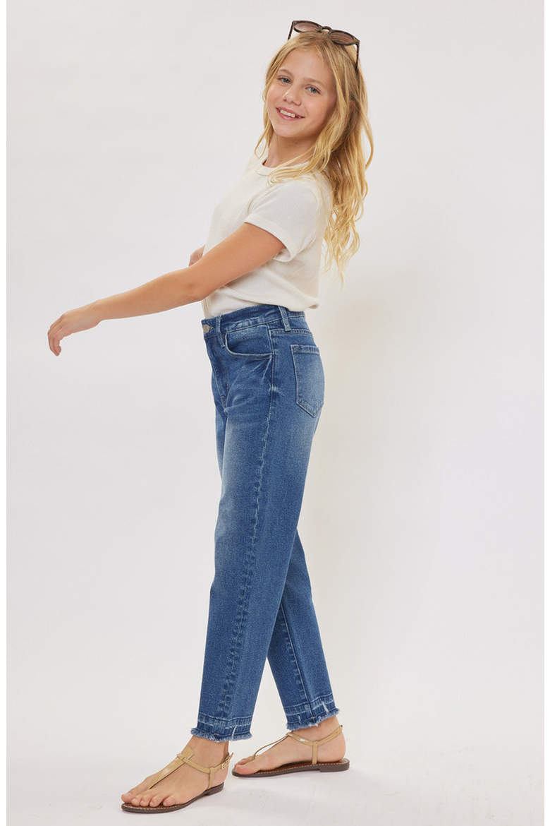Royal High Rise Mini Straight Leg Jeans, Alternate, color, Medium Wash