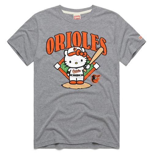Homage Unisex   Gray Baltimore Orioles Hello Kitty Tri-blend T-shirt