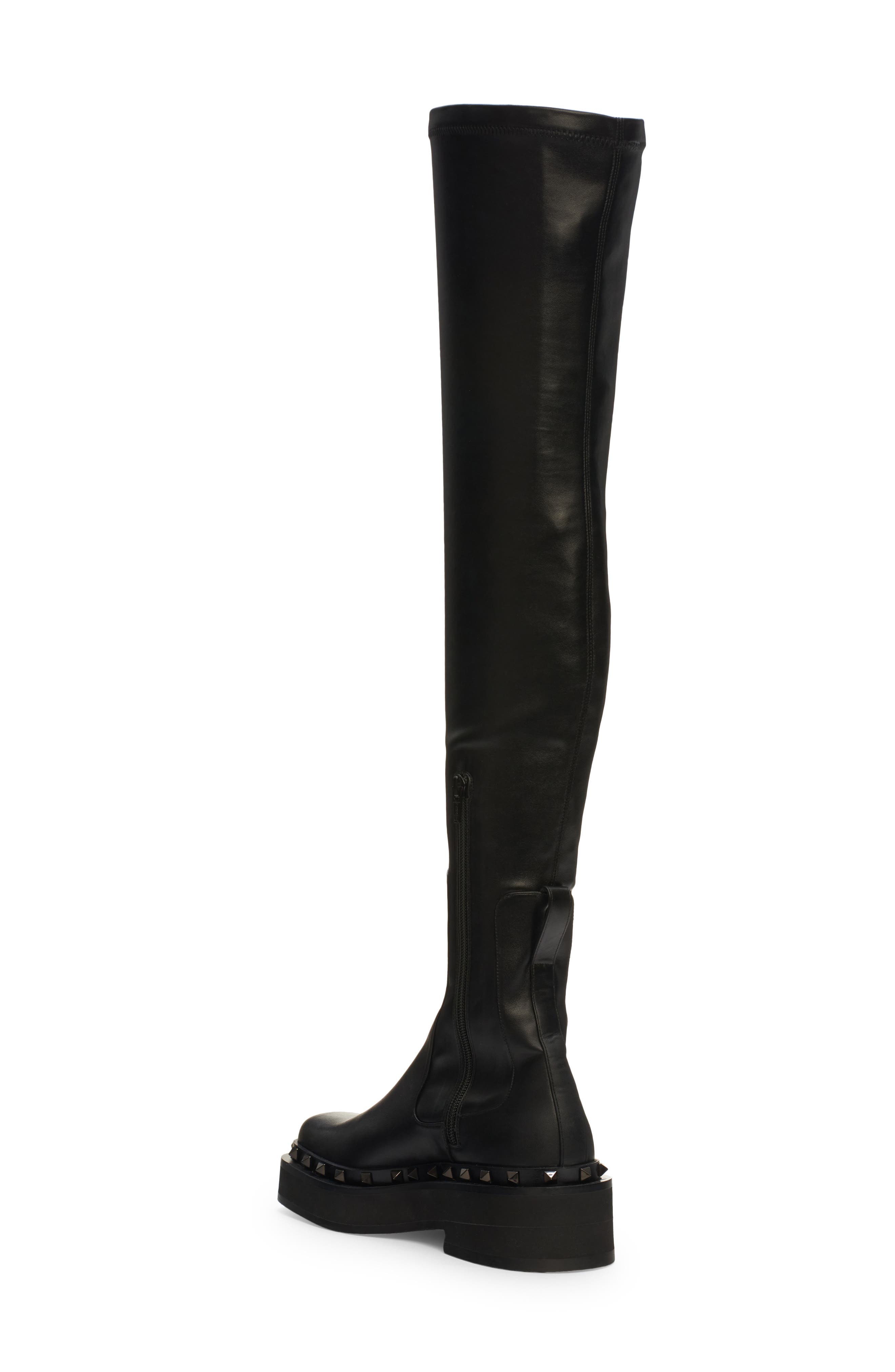 Valentino Garavani M-Way Rockstud Platform Over the Knee Boot, Alternate, color, 