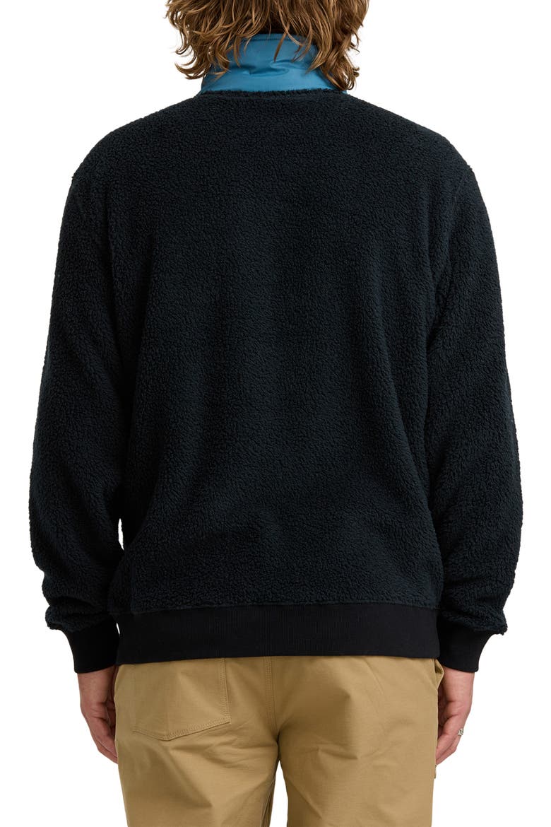 Boundary Peak Colorblock Fleece Zip-Up Jacket, Alternate, color, BLACK
