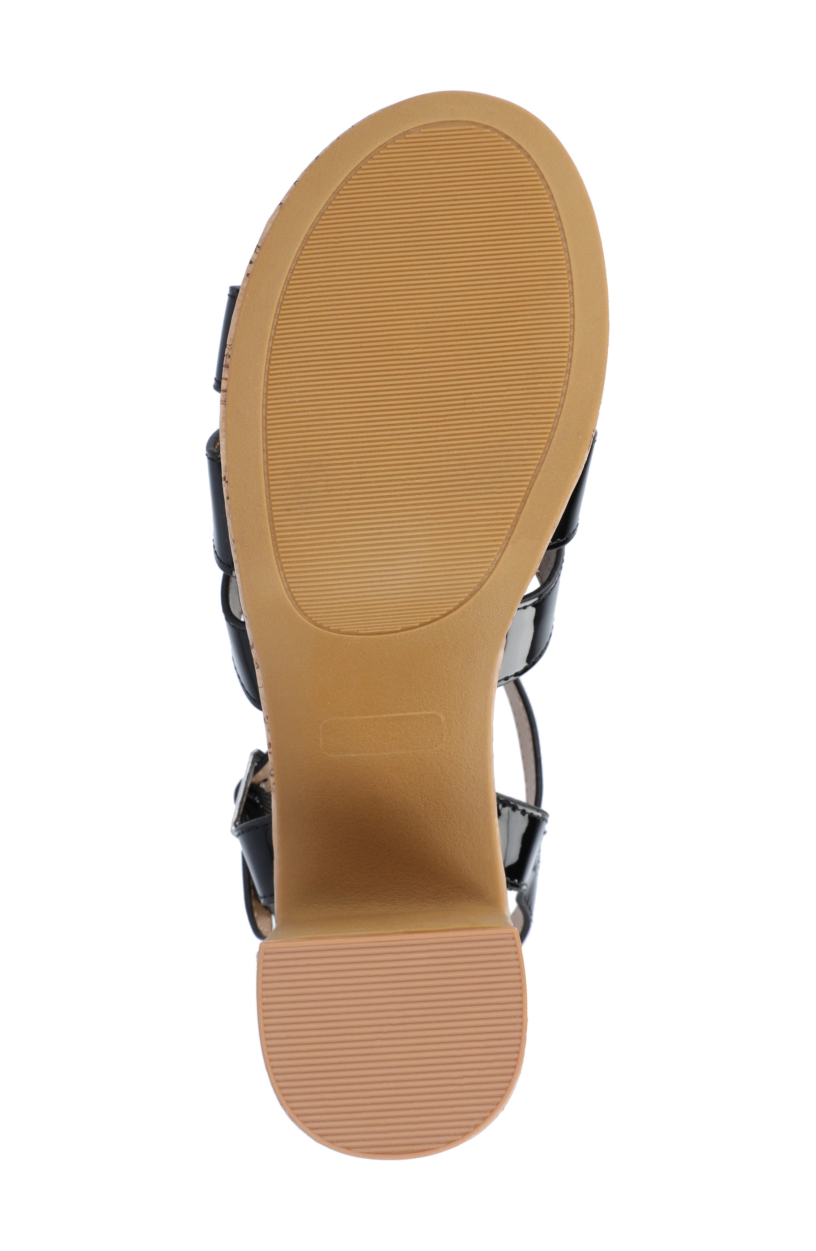 Journee Collection Jania Platform Sandal, Alternate, color, Black