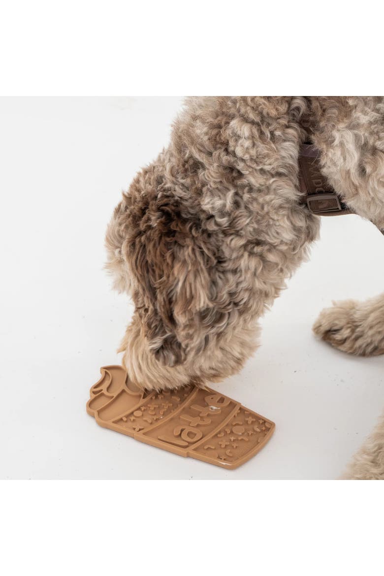 Enrichment Lick Mat, Alternate, color, Brown