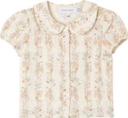 Charlotte & George Collar Neckline with Puff Sleeve Blouse