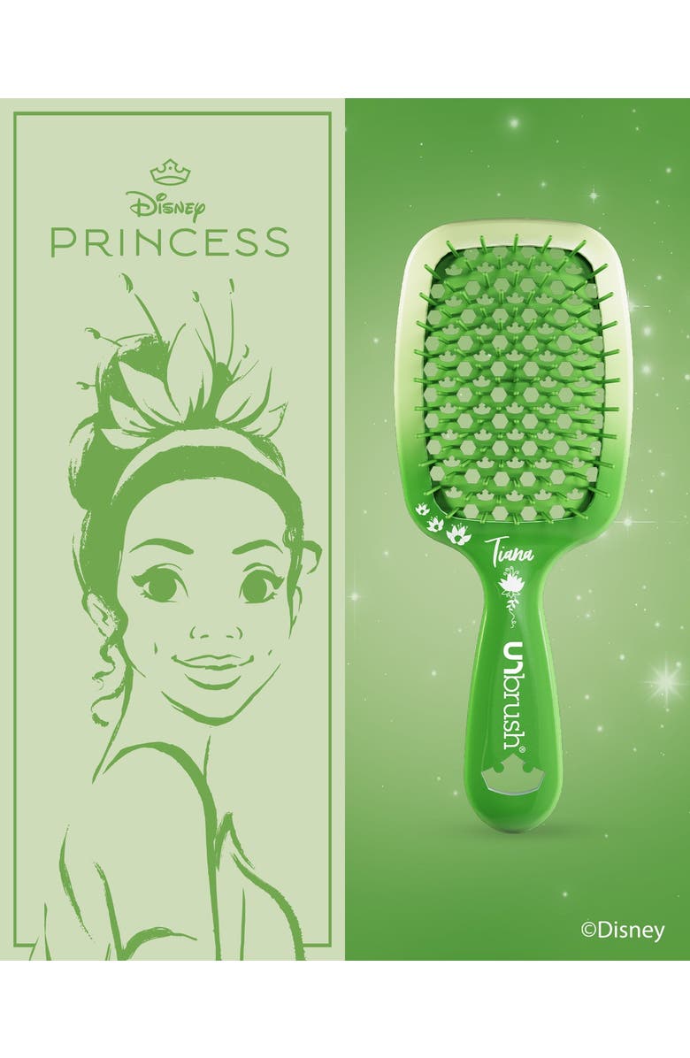 Luxury Brands LLC Unbrush Detangling Brush Disney Princess Collection, Alternate, color, Green