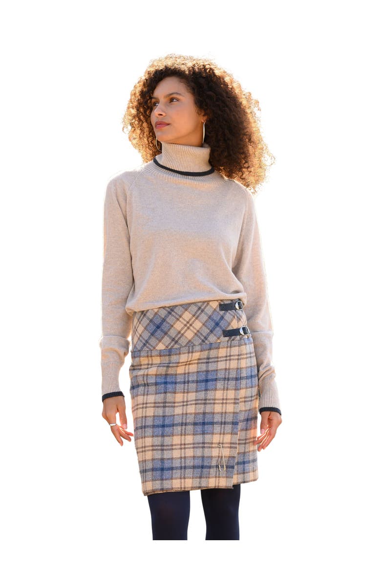 Geelong Wool Slouch Turtleneck Sweater, Main, color, OATMEAL / SLATE