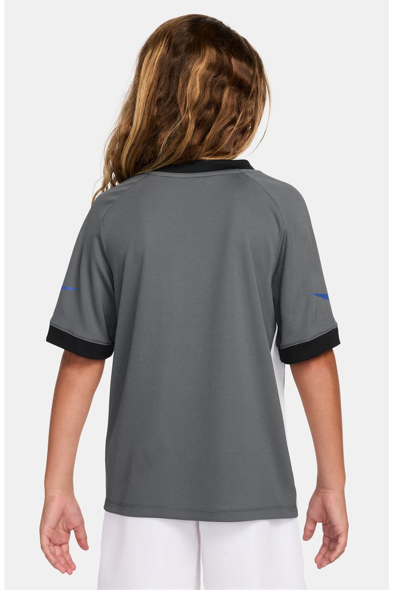 Kids' Dri-FIT Graphic T-Shirt, Alternate, color, SMOKE GREY/ WHITE/ GAME ROYAL
