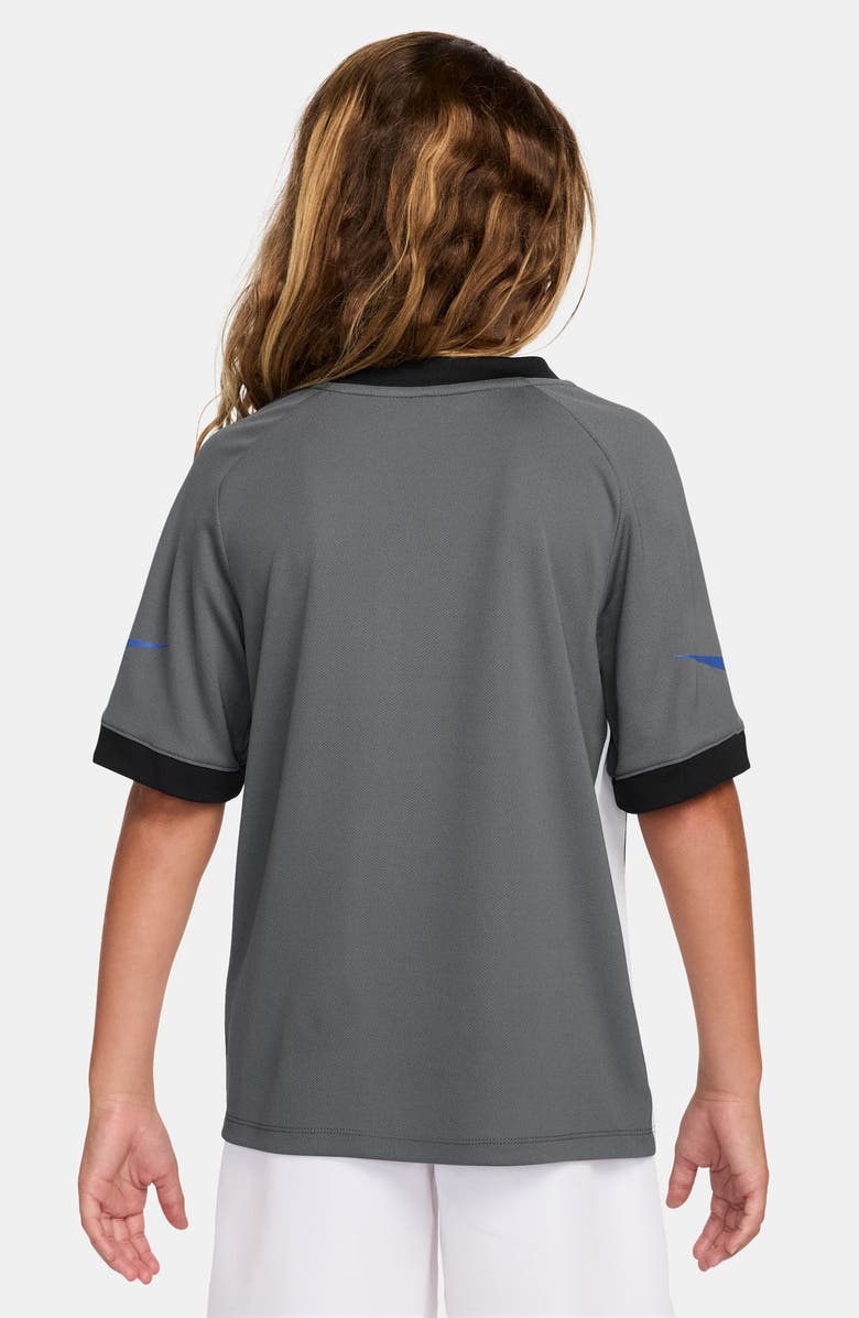 Nike Kids' Dri-FIT Graphic T-Shirt, Alternate, color, Smoke Grey/ White/ Game Royal