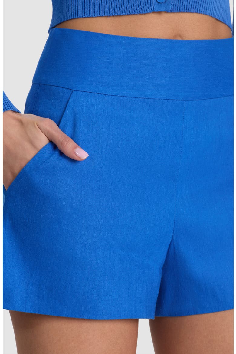 Donald High Waist Shorts, Alternate, color, BLUE IRIS
