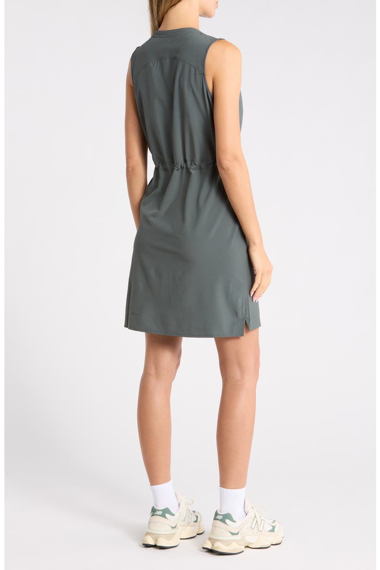 Venture Sleeveless Front Zip Utility Dress, Alternate, color, GREEN URBAN