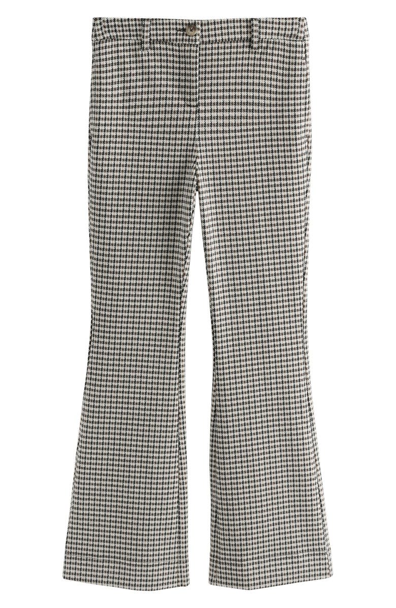 NEXT Houndstooth Check Bootcut Pants, Alternate, color, Black/ Beige