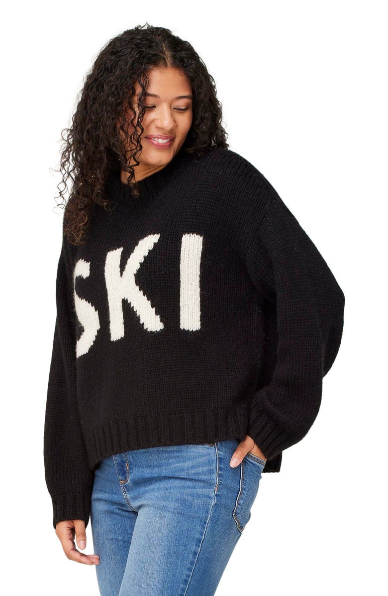 Krimson Klover Ski Sweater, Alternate, color, Black
