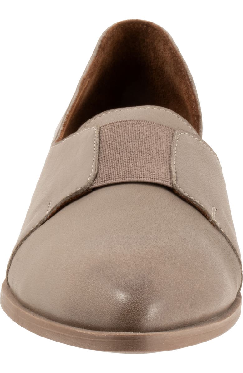 Bueno Brenda Half d'Orsay Pointed Toe Flat, Alternate, color, Grey