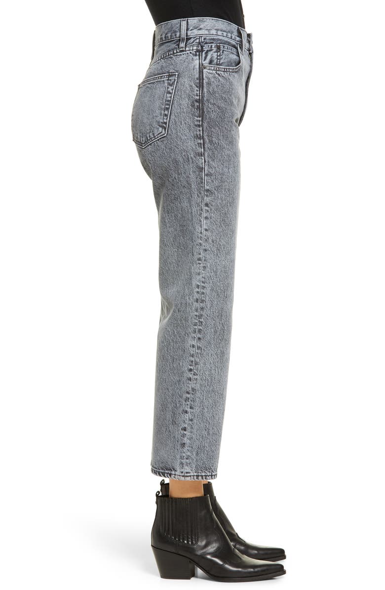 SLVRLAKE London High Waist Crop Straight Leg Jeans, Alternate, color,