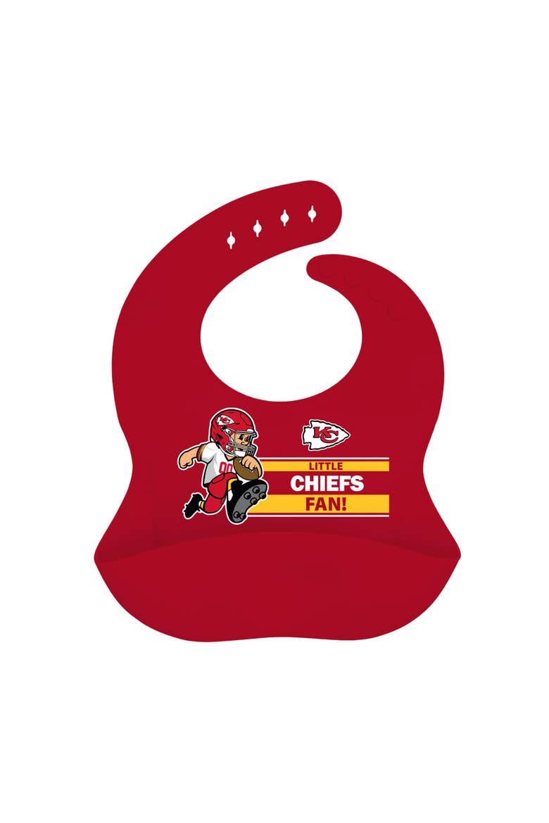 Kansas City Chiefs - NFL Silicone Bib, Main, color, Red