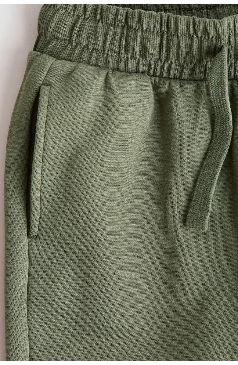 H&M Reinforced-knee Joggers, Alternate, color, Khaki Green