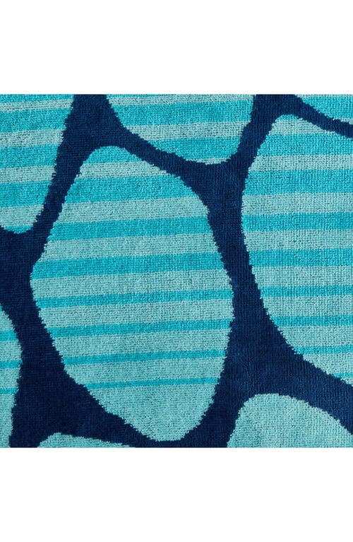 Nautica Set Of 2 Cotton Blend Terry Beach Towels In Blue