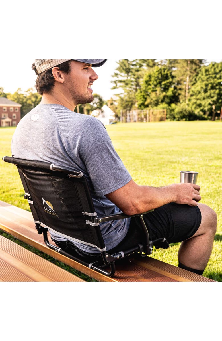 GCI Big Comfort Stadium Chair With Armrests, Alternate, color, Black