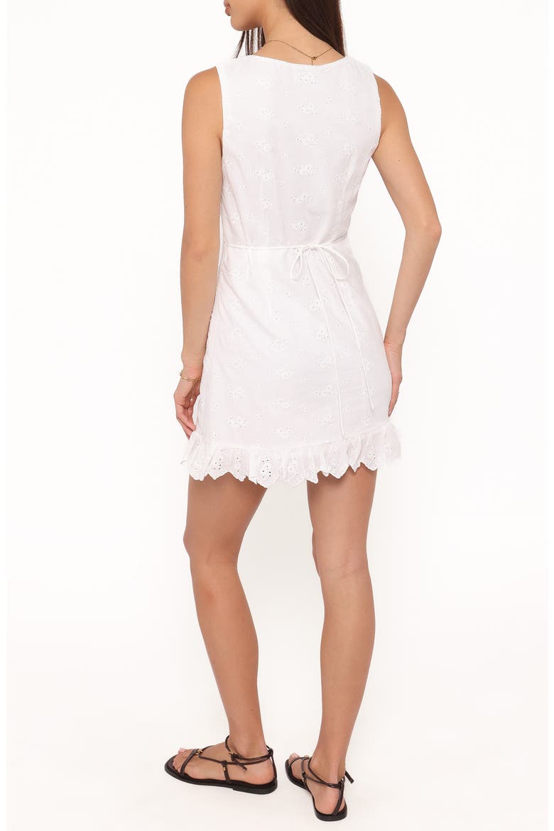 Cherish Eyelet Cotton Minidress, Alternate, color, WHITE