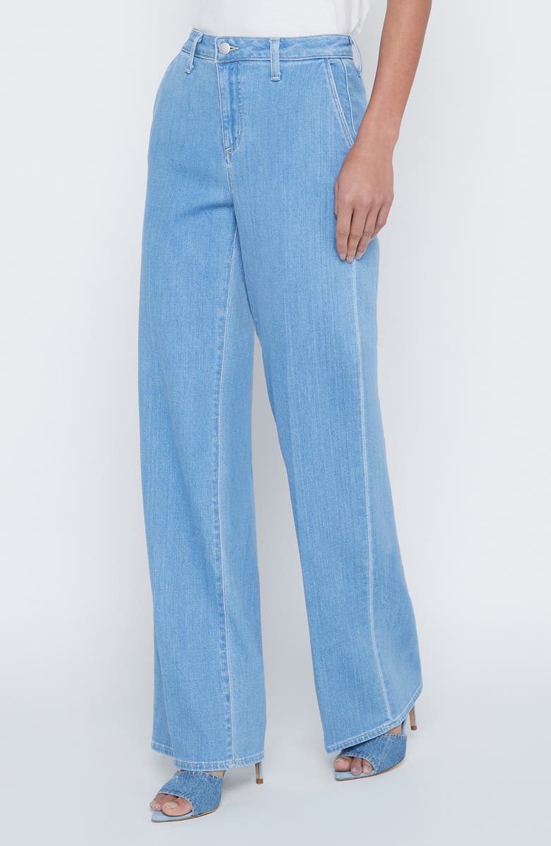 L'AGENCE High Waist Wide Leg Jeans, Alternate, color, 