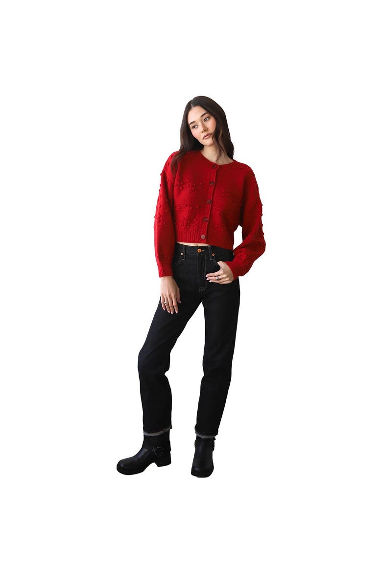 Jolie Cardigan - Women's, Alternate, color, Cherry
