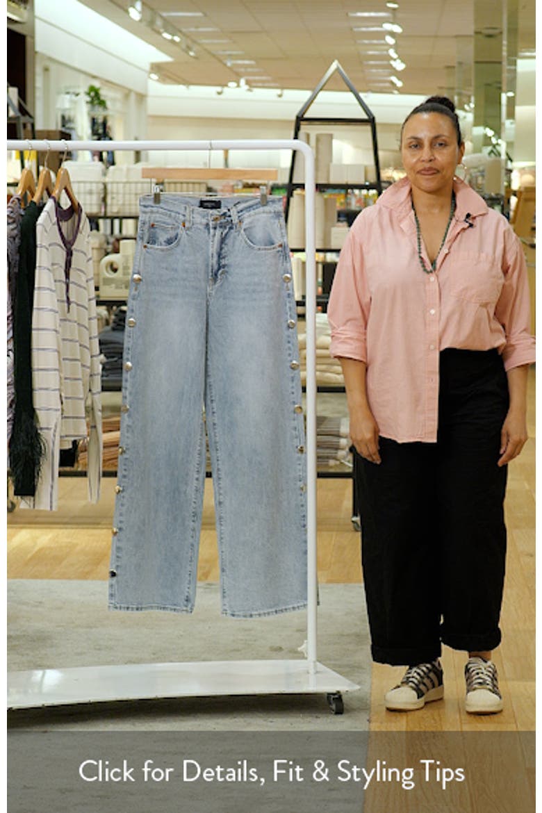 Gemma Studded Wide Leg Jeans video