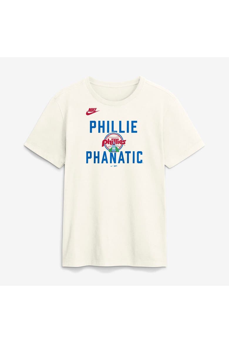 Men's Nike Cream Philadelphia Phillies Cooperstown Collection ‘70s Inspired T-Shirt, Alternate, color, Cream