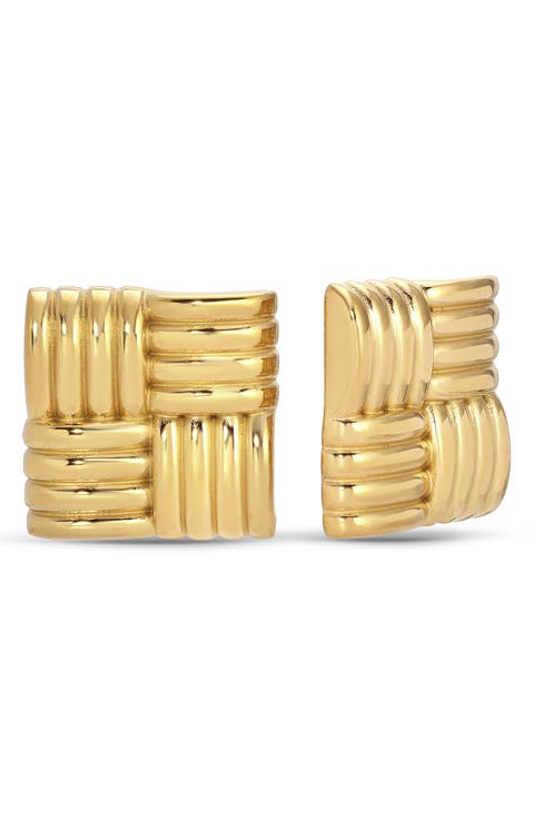 Mateo Square Stud Earrings