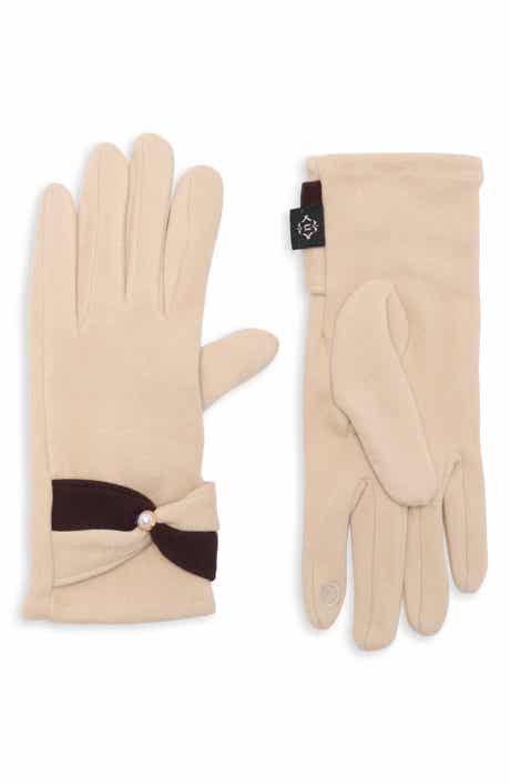 Tech Gloves with Faux Pearl Detail
