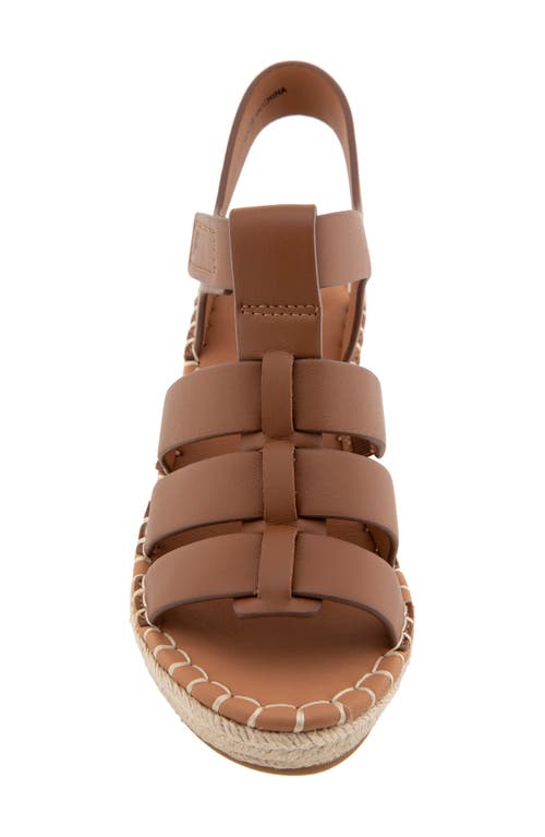 Shop Gentle Souls By Kenneth Cole Gentle Souls Capelin Fisherman Espadrille Sandal In Luggage Leather