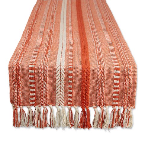 Braided Stripe Jacquard Table Runner