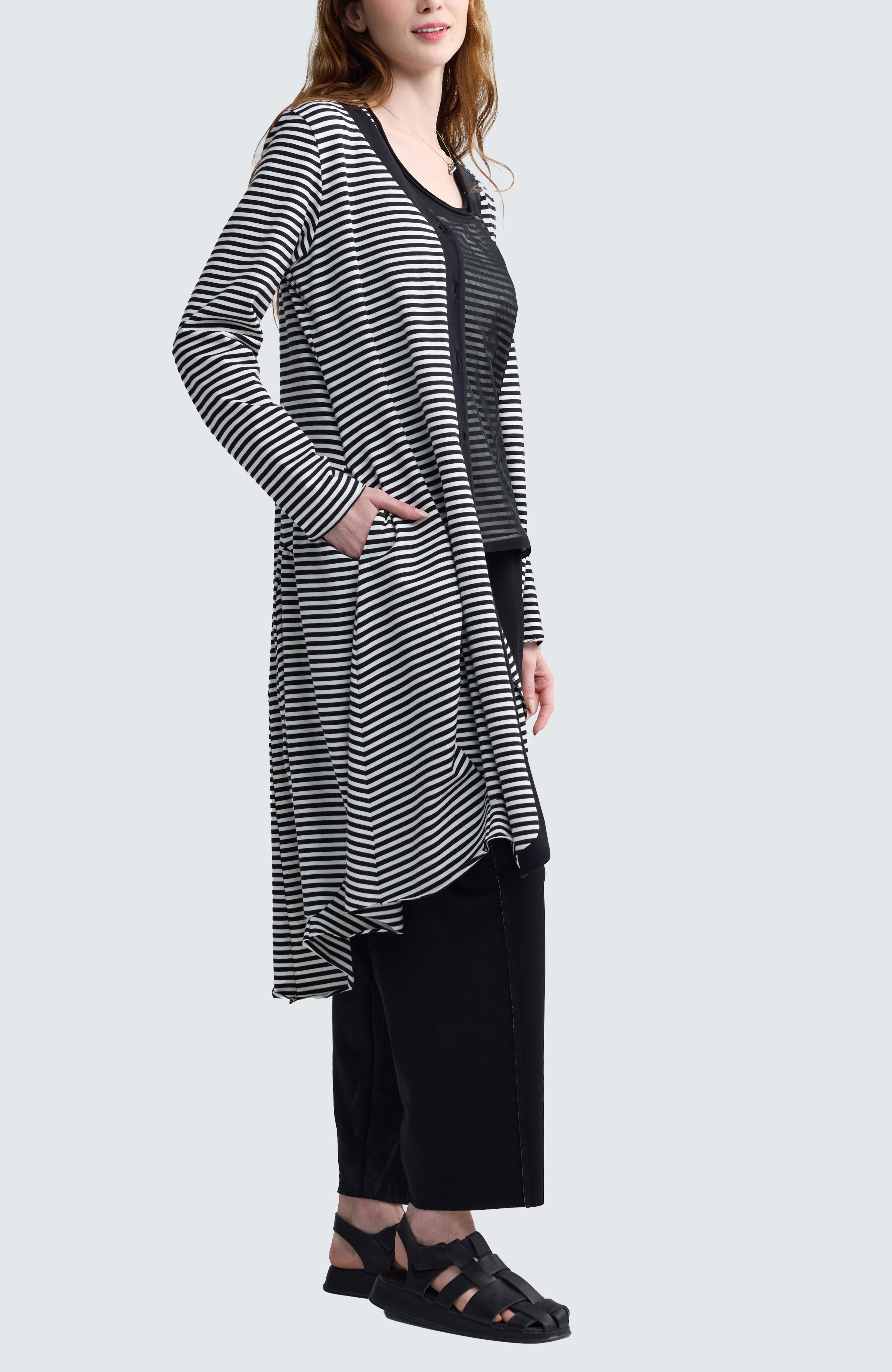 Elonie Striped Balloon Jacket - image 2