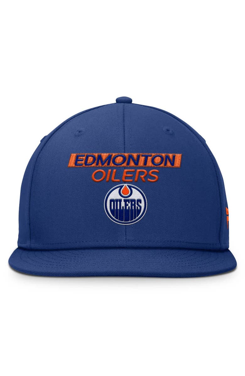 FANATICS Men's Fanatics Blue Edmonton Oilers Authentic Pro Prime Snapback Hat, Alternate, color, Royal