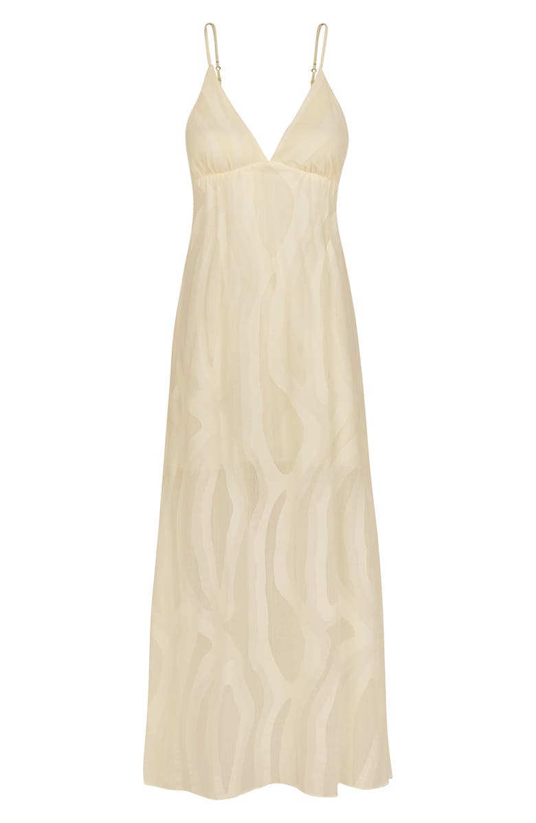 ViX Paula Hermanny Solid Nya Maxi Dress, Alternate, color, Ivory