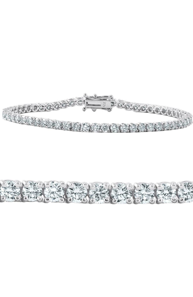 Bliss Diamond 5Ct Diamond Tennis Bracelet 14k Gold Lab Grown 7", Main, color,