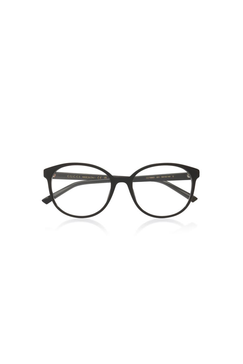 54mm Round optical glasses, Alternate, color, Black