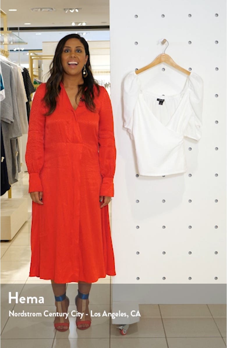 Fitted Surplice Top, sales video thumbnail