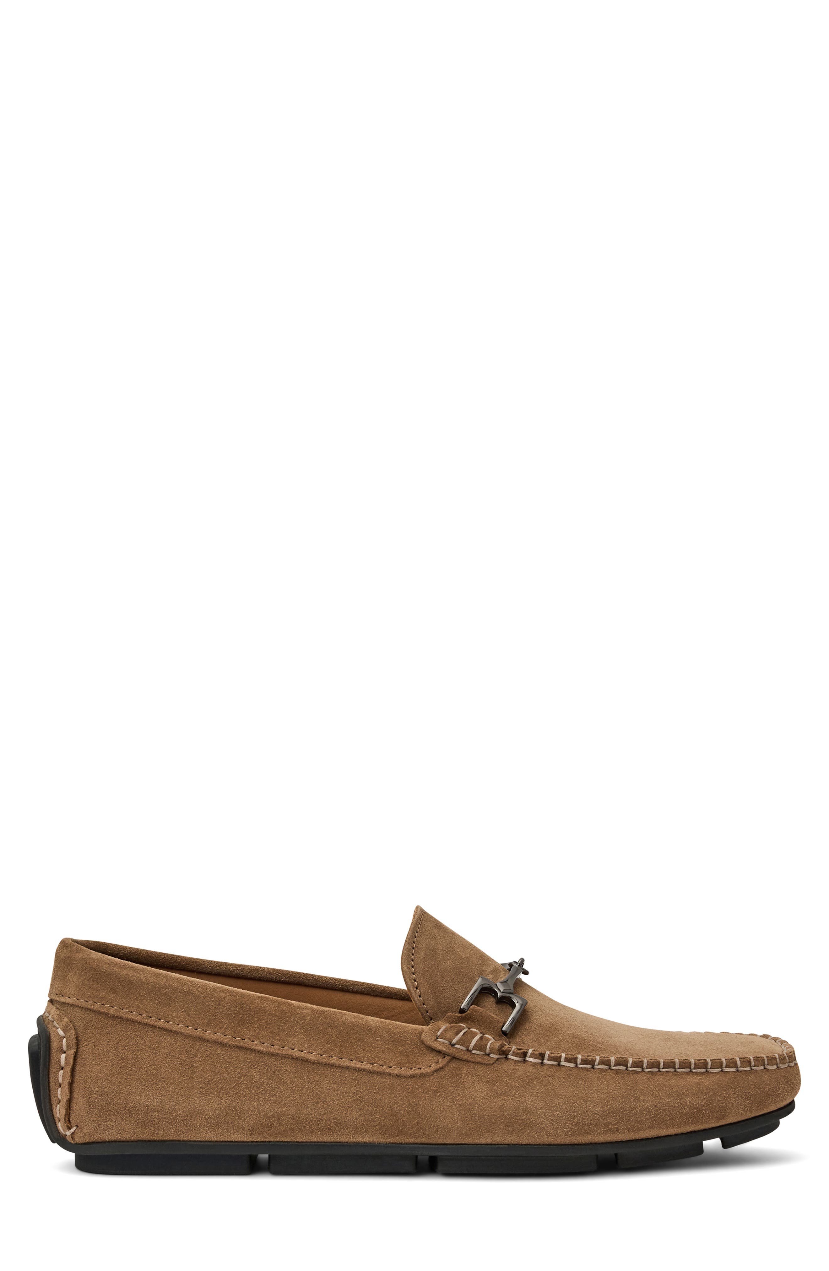Bruno Magli Teramo Bit Driving Loafer, Alternate, color, Taupe Suede