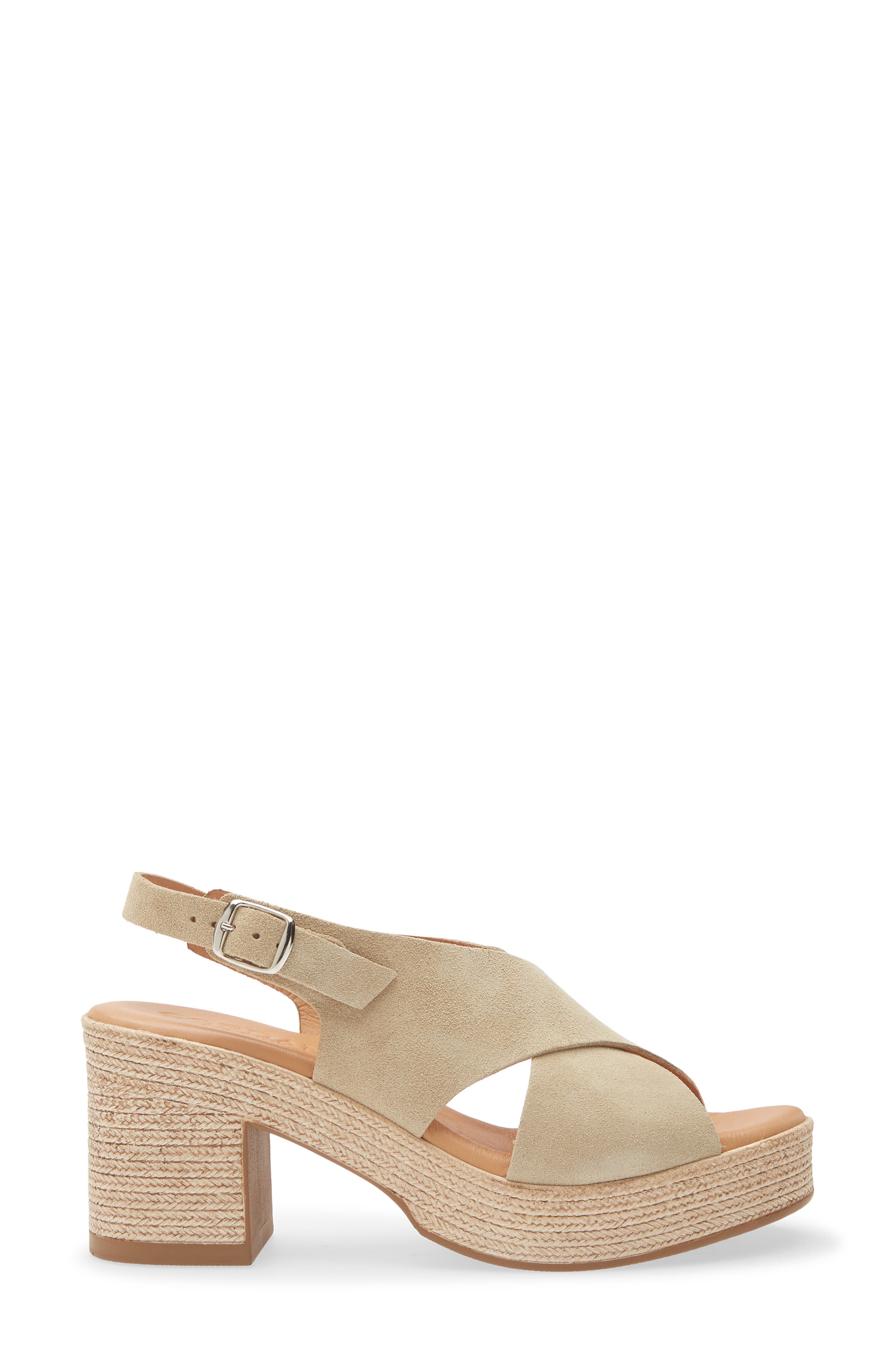Marianne Slingback Platform Sandal, Alternate, color, DUNE SUEDE