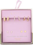 Leith 5-Pack Hugs & Studs Earrings Set