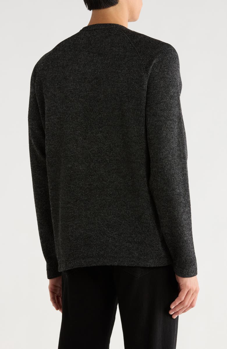 NICOBY Ribbed Raglan Sleeve Sweater, Alternate, color, Black