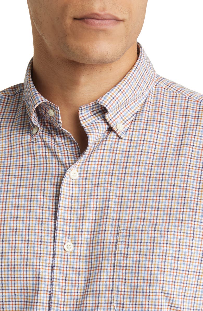 Peter Millar Market Crown Lite Check Button-Down Shirt, Alternate, color, 