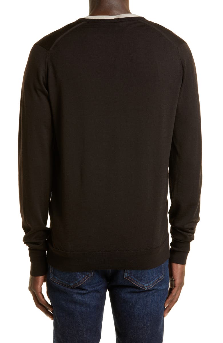 John Smedley Bobby V-Neck Merino Wool Sweater, Alternate, color, 