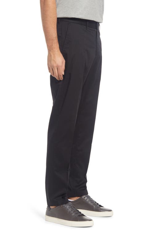Nordstrom Slim Fit Coolmax® Flat Front Performance Chinos In Black