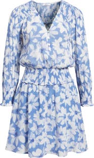 Rails Zana Floral Smocked Long Sleeve Dress