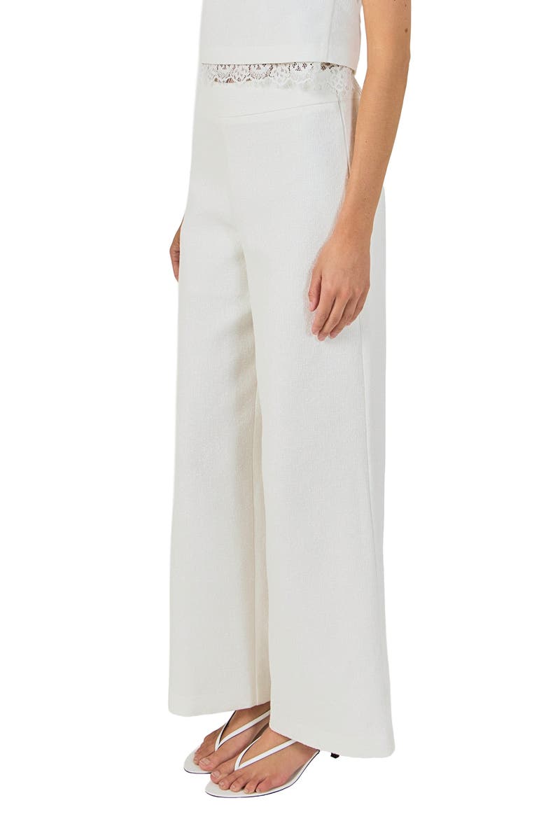 High Waist Wide Leg Pants, Alternate, color, WHITE