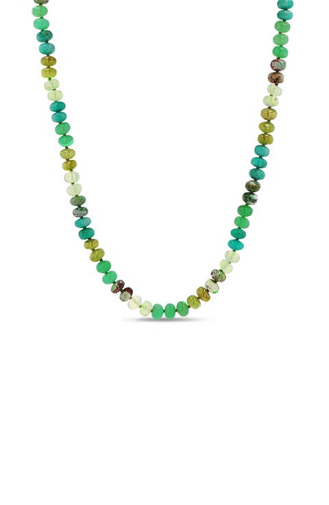 Green Mix 8mm Bead Necklace