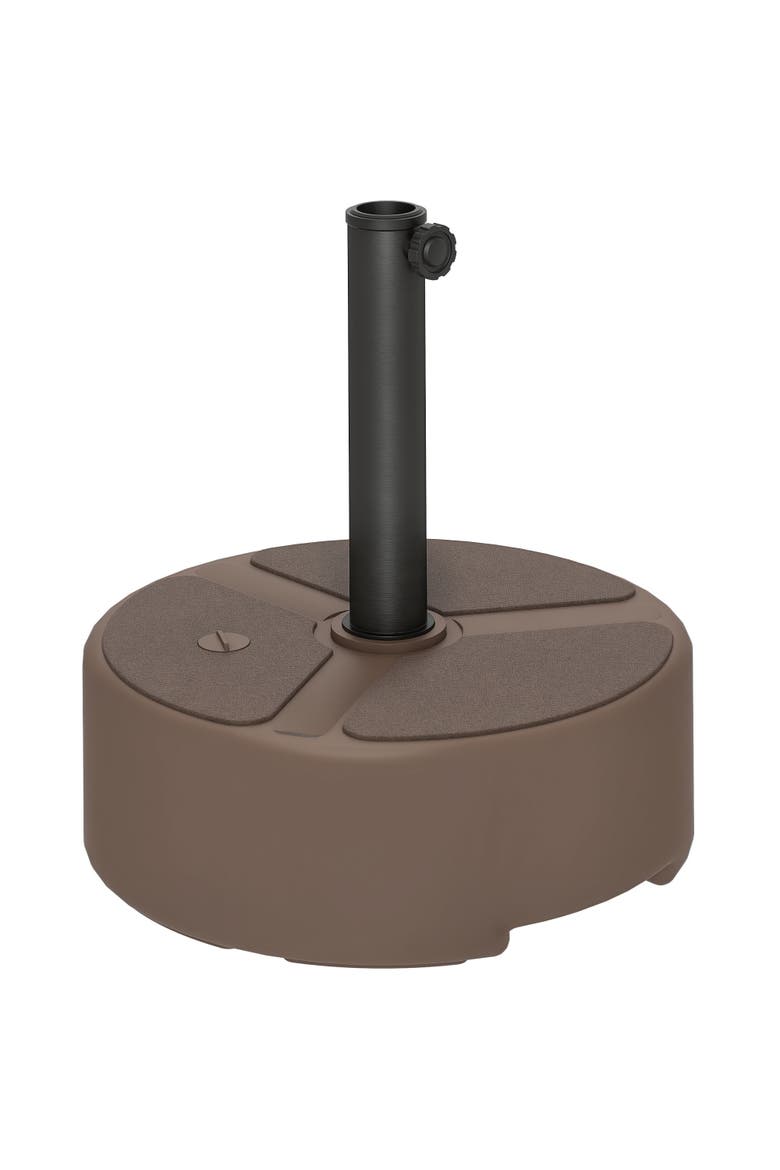 Patio Umbrella Base Holder, Main, color, Brown