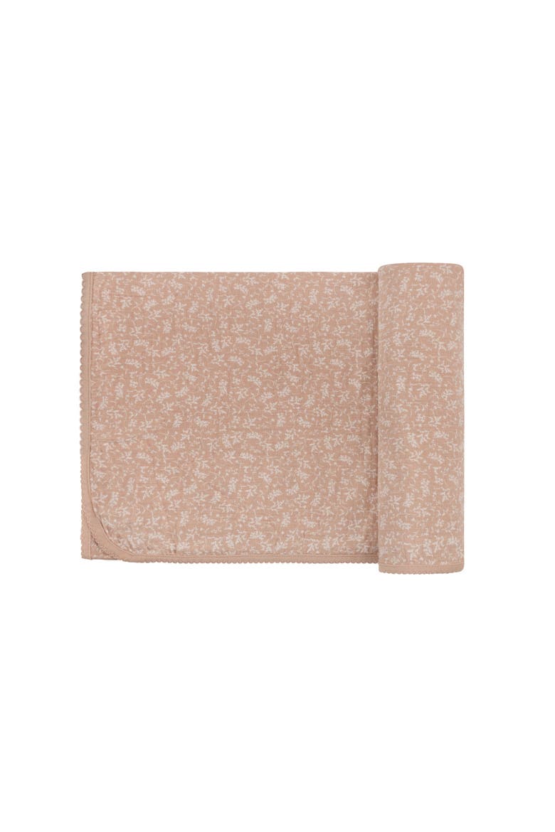 Modal French Terry Vine Collection - Muslin Swaddle, Alternate, color, Pink