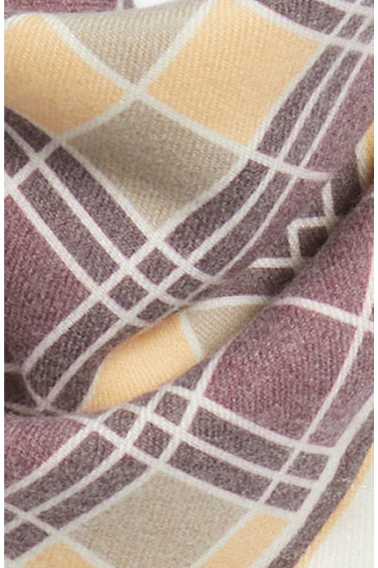 Fringe Bandana Scarf, Alternate, color, GOLD GEO GRID